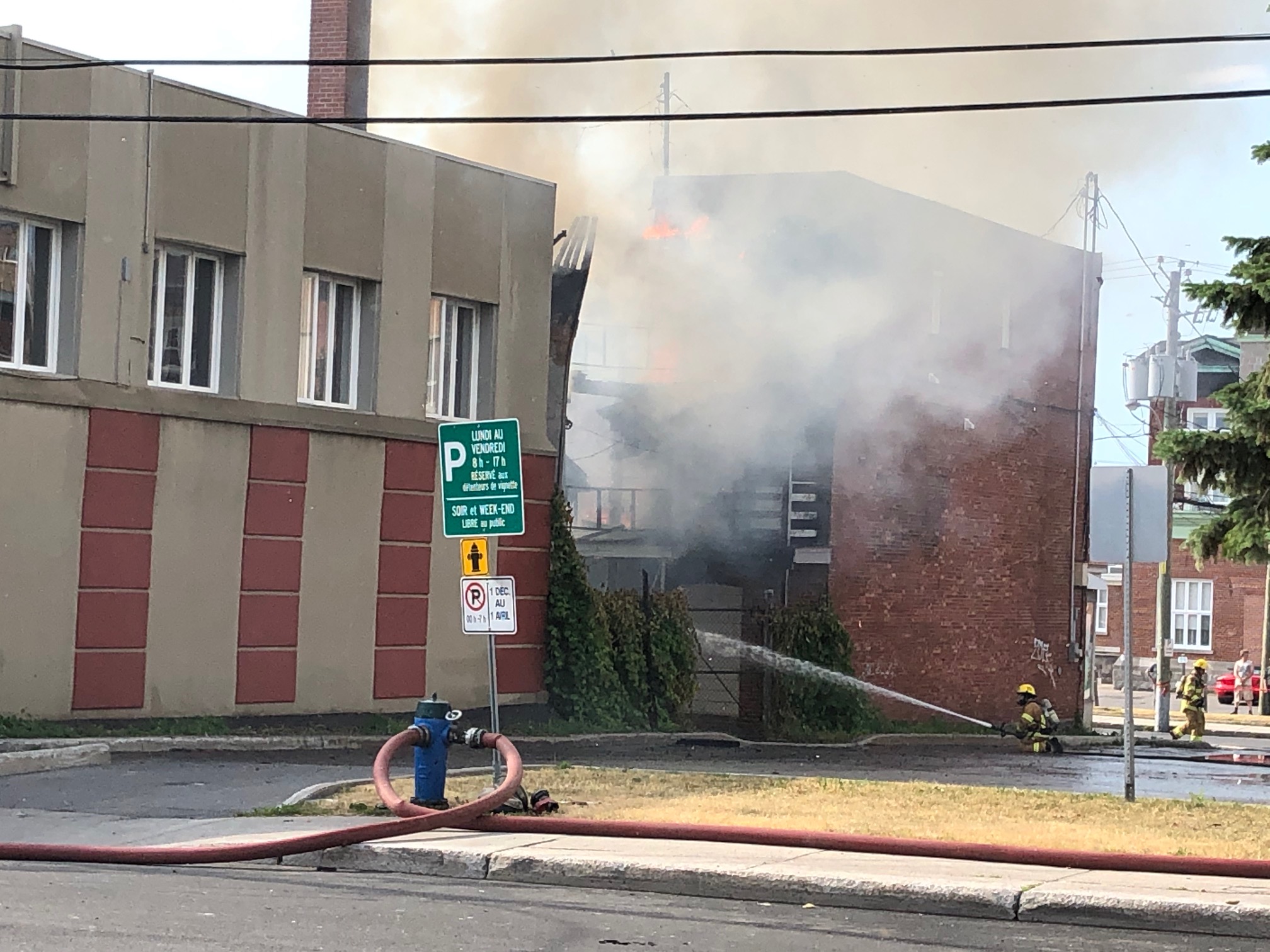 Début d’incendie chez Pizza Rose