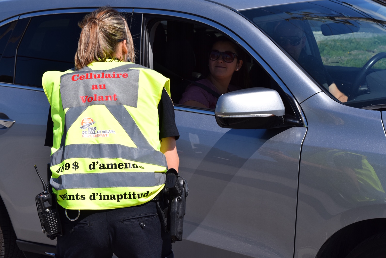 «Pas de cell au volant, c&rsquo;est gagnant», rappellent les policiers