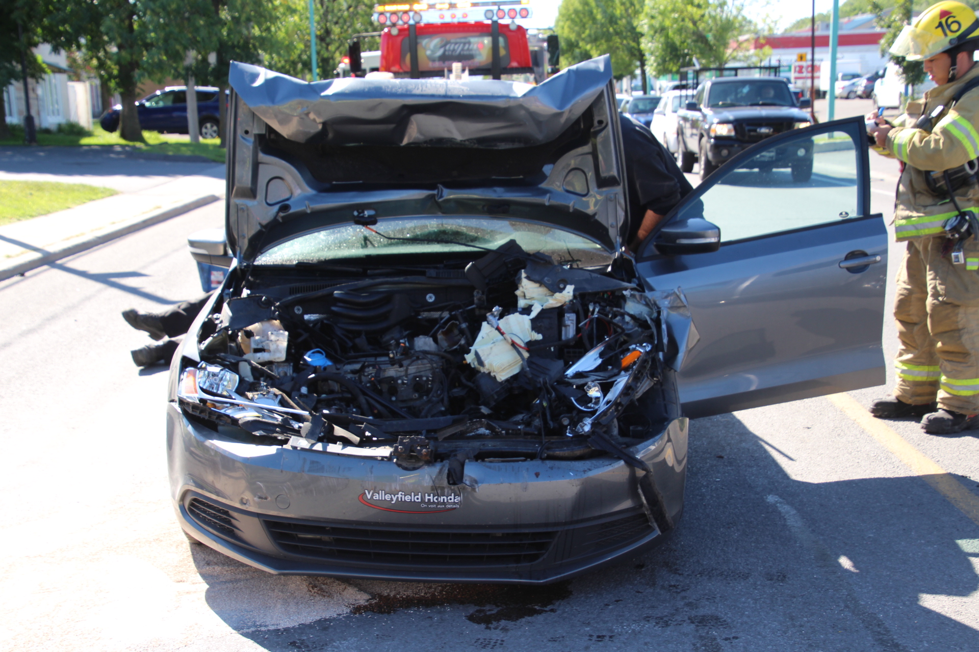 Image illustrant l'article: Blessée dans un accident sur le chemin Larocque