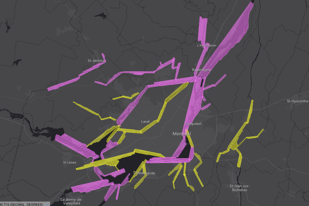 Un avion scrute les cours d’eau avec des lasers