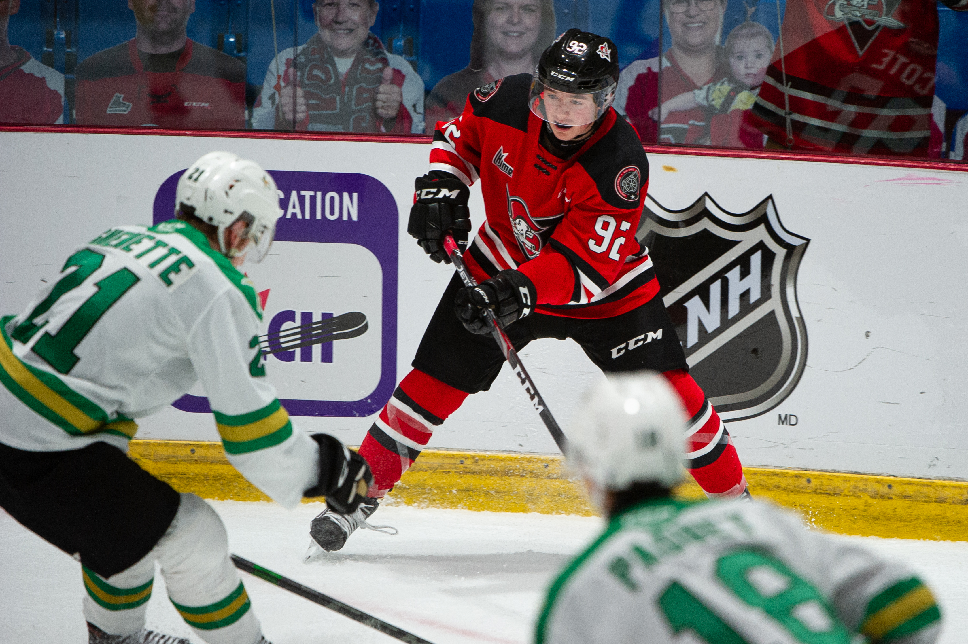 Justin Côté s’adapte au jeu physique de la LHJMQ