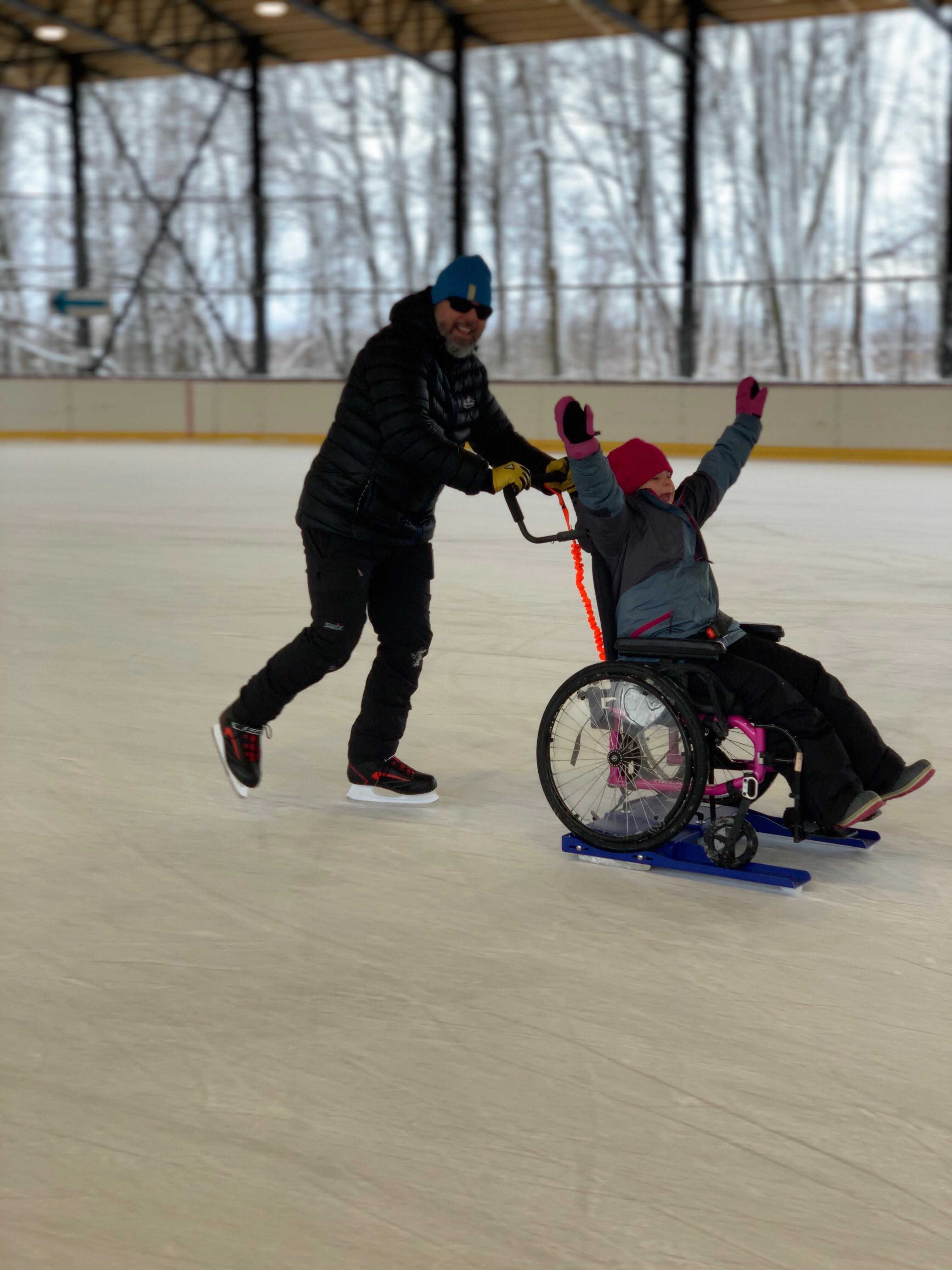 Image illustrant l'article: Sandrine et le plaisir d'aller à la patinoire