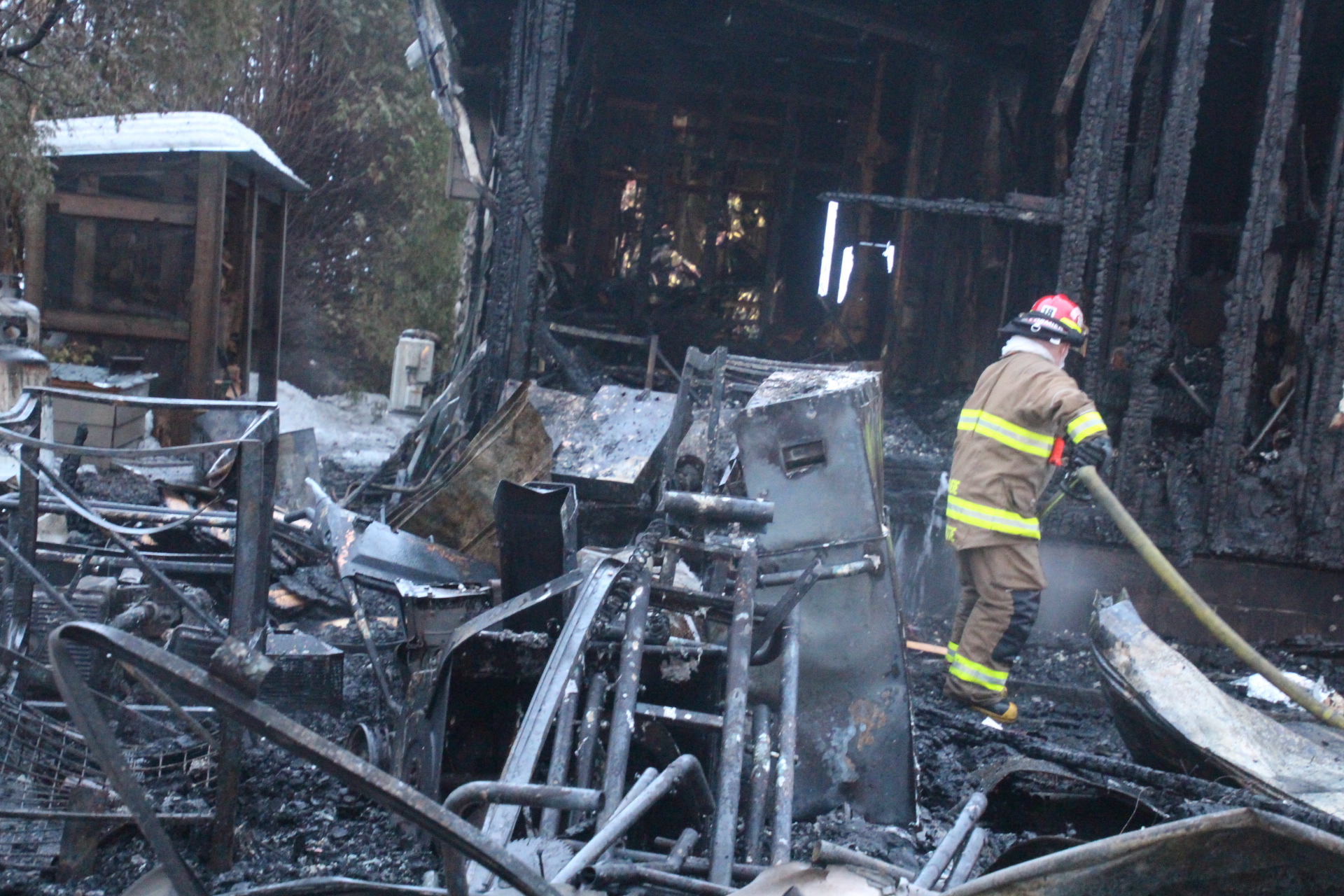 Incendie nocturne à Rivière-Beaudette