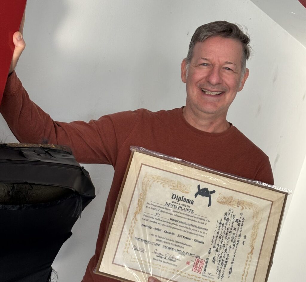 Karaté Kyusho Jitsu: Denis Plante atteint un niveau supérieur