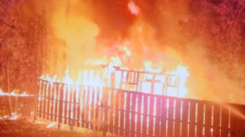 Incendie de cabanon dans Bellerive