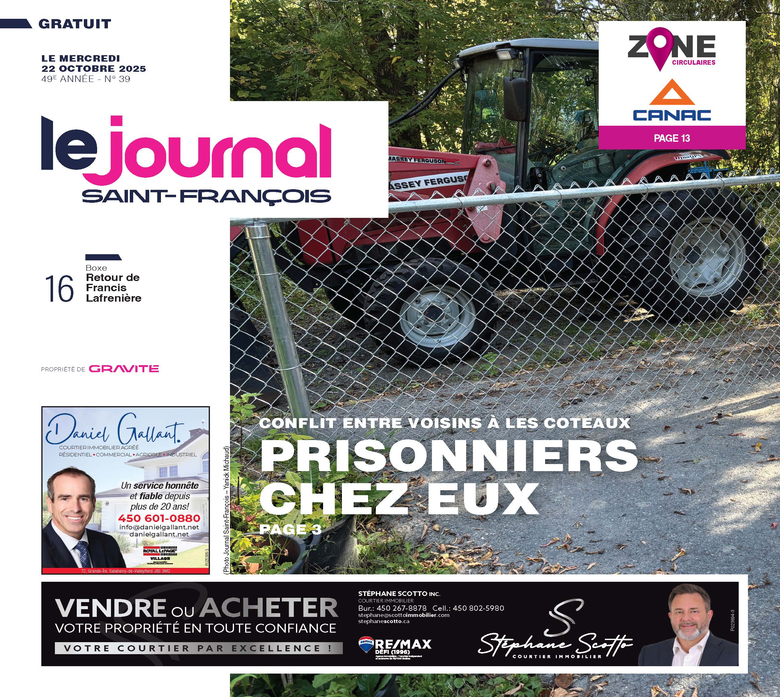 Journal Le Saint-François – 22 octobre 2025