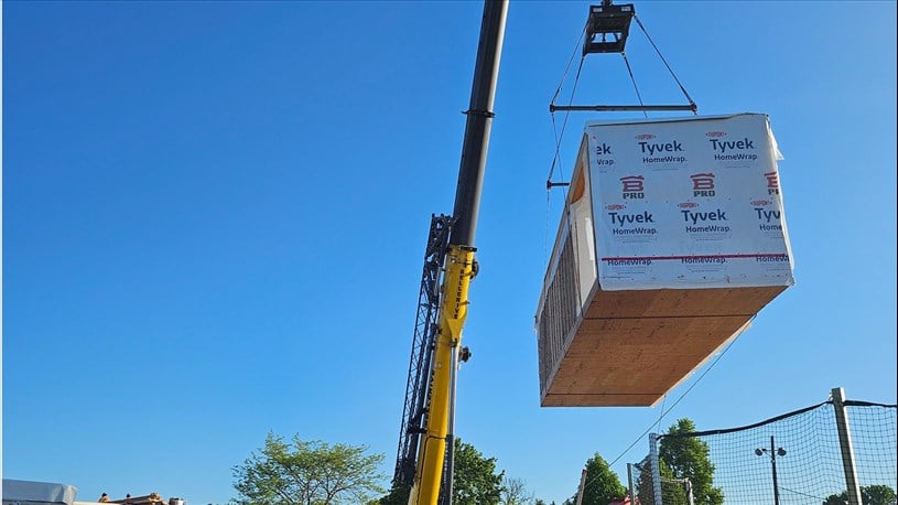 Une «école» temporaire dans le quartier Champlain