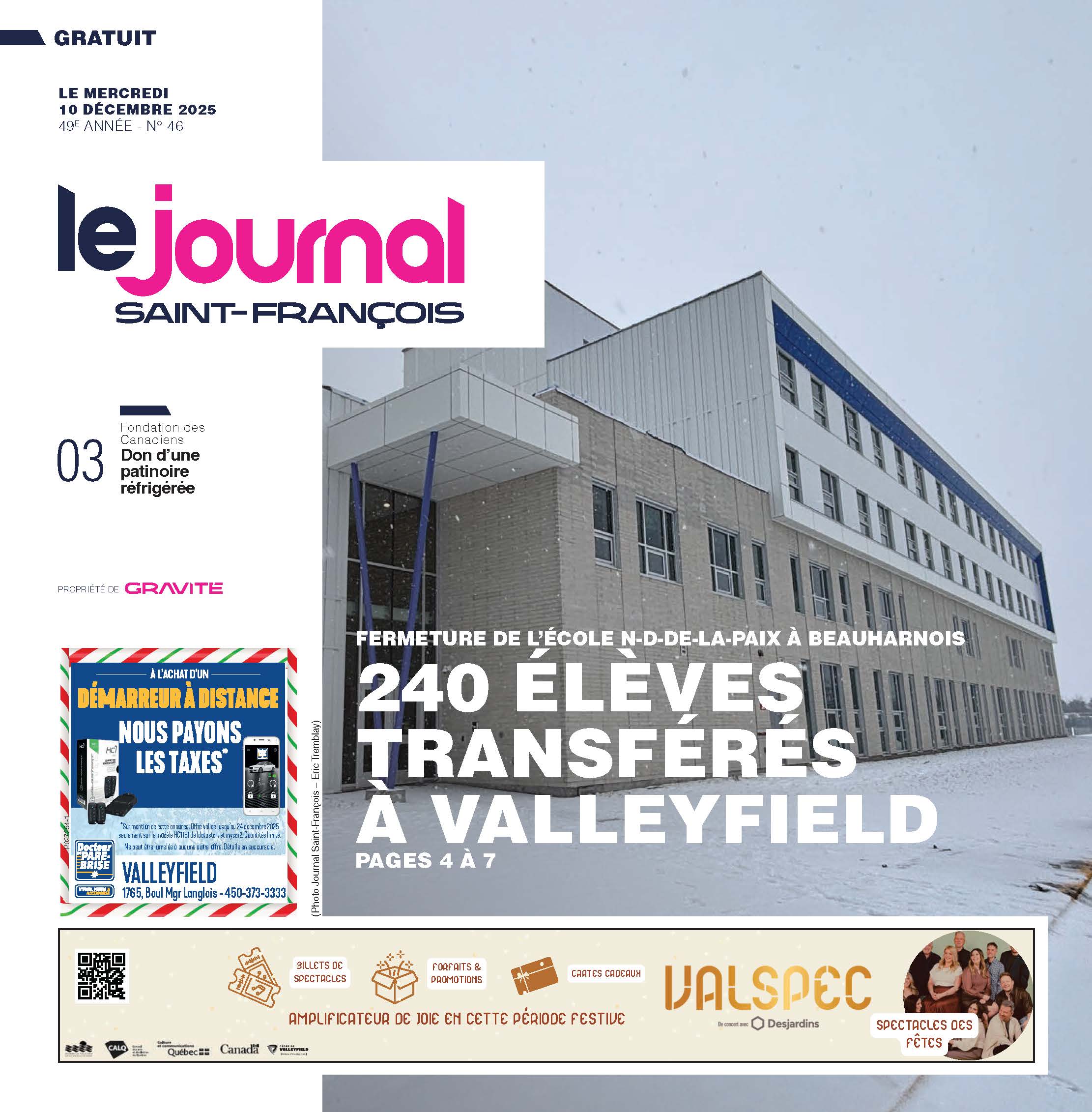 Le journal Saint-François – 10 décembre 2025