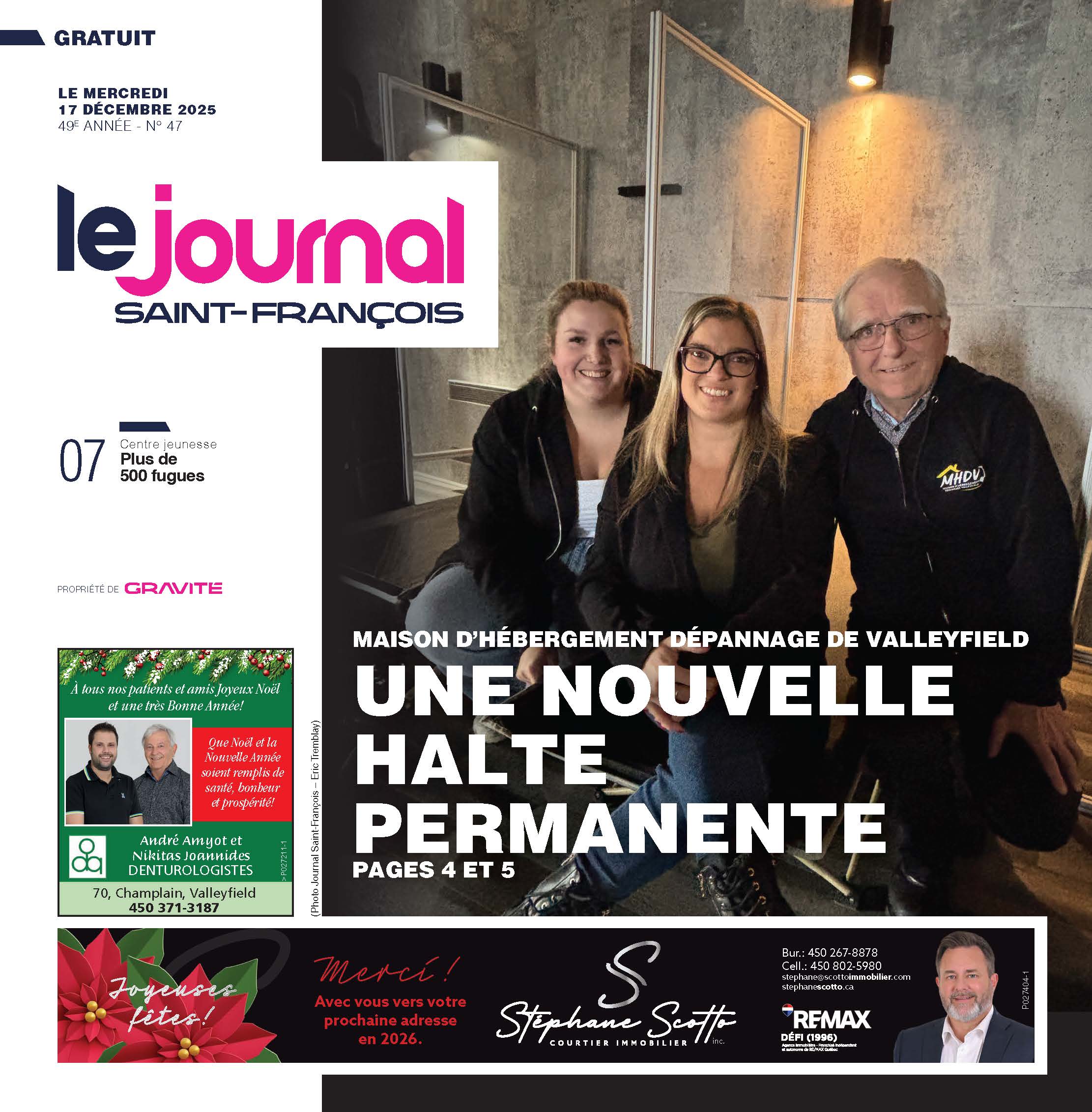 Le journal Saint-François – 17 décembre 2025