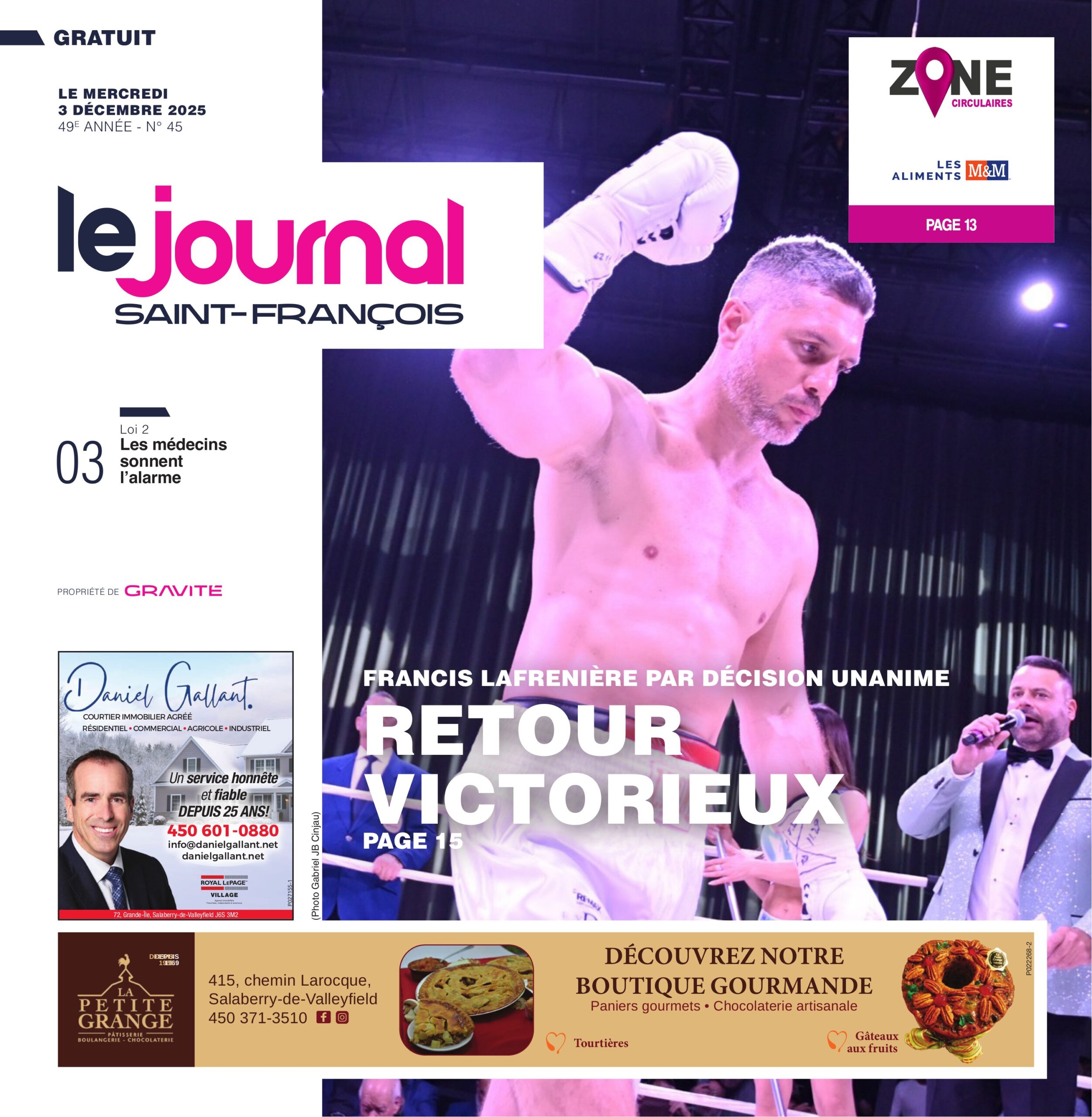Le journal Saint-François – 3 décembre 2025