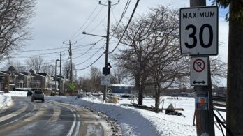 Une limite de vitesse bafouée, boulevard du Havre