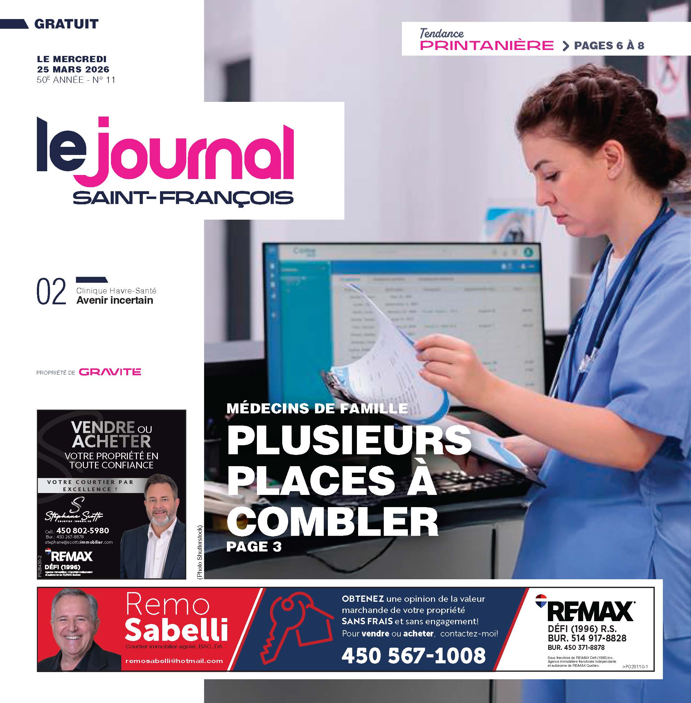 Le journal Saint-François –25 mars 2026