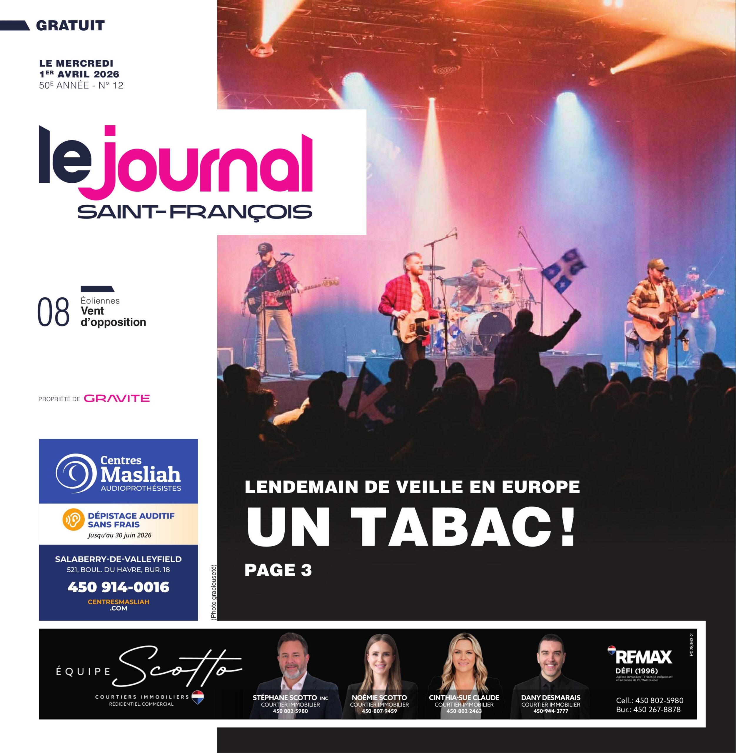Le journal Saint-François –1er avril 2026