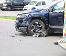 Collision mineure au centre-ville