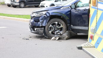Collision mineure au centre-ville