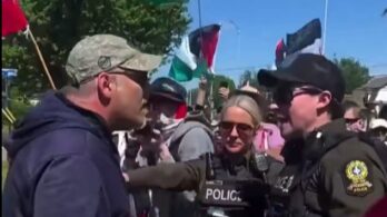 General Dynamics: une manif perçue de divers points de vue
