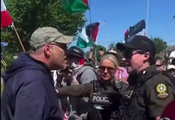 General Dynamics: une manif perçue de divers points de vue