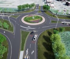Vaudreuil-Dorion : début de la construction du carrefour giratoire de la Gare