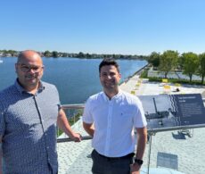 Esplanade multifonction avec vue sur la baie Saint-François