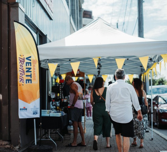 Juillet annonce le retour de la vente trottoir au centre-ville