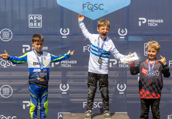 Des médailles d&rsquo;or aux Championnats québécois BMX
