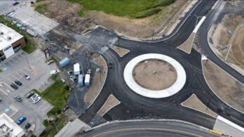 Ouverture partielle du nouveau carrefour giratoire de la Gare
