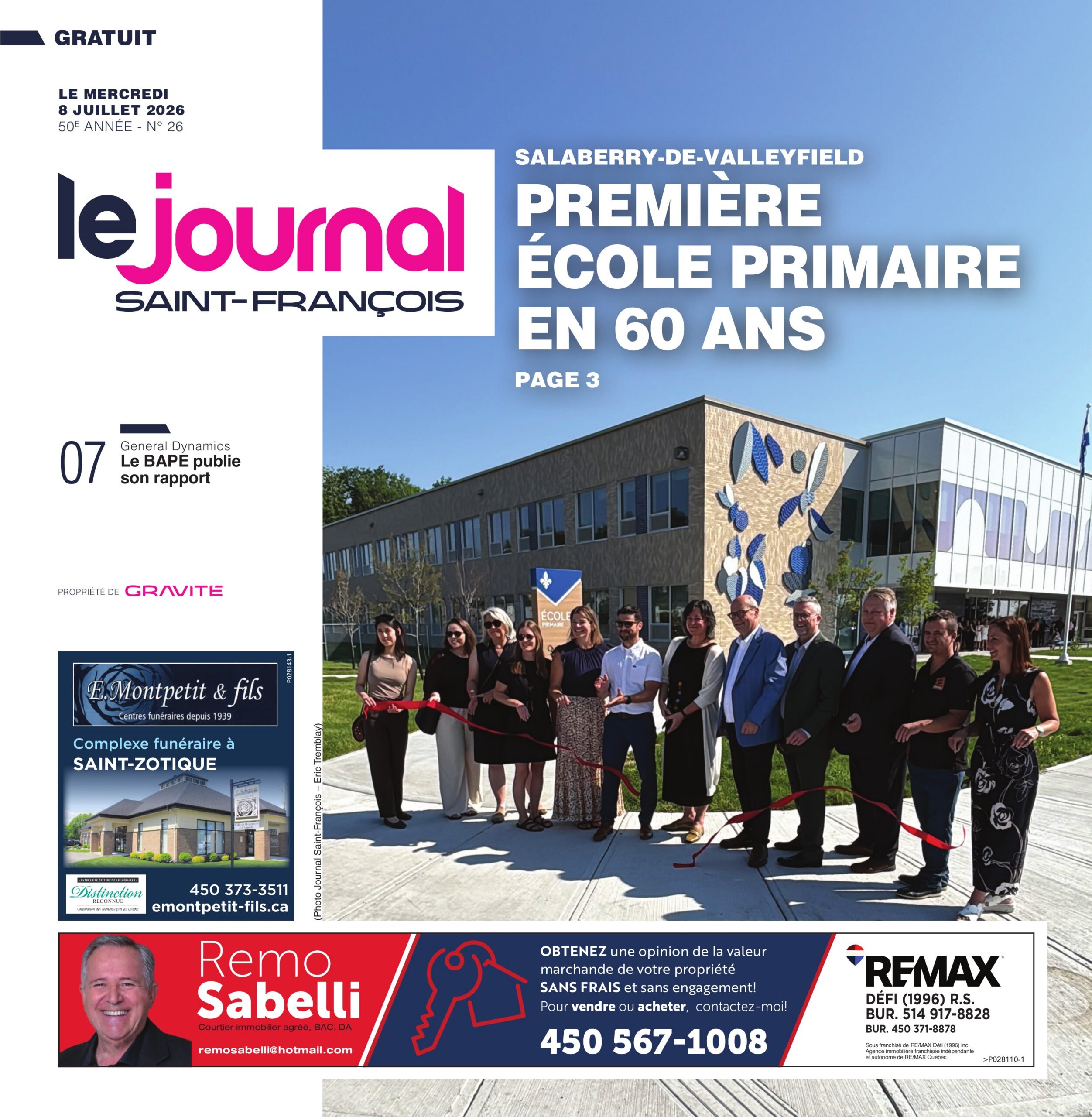 Le journal Saint-François – 8 juillet 2026