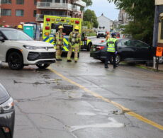 Collision entre deux véhicules à Valleyfield