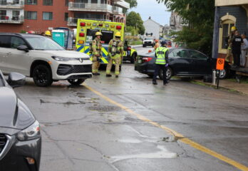 Collision entre deux véhicules à Valleyfield
