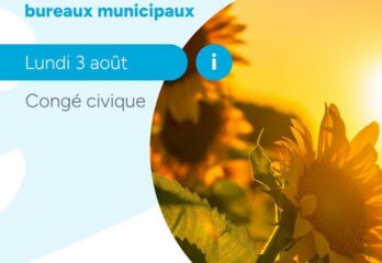 Beauharnois : les employés municipaux en congé férié le 3 août