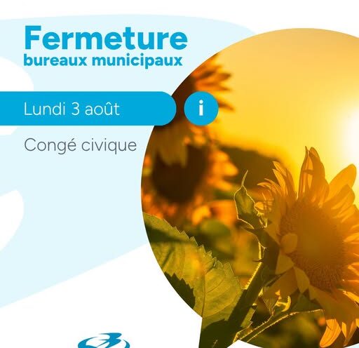 Beauharnois : les employés municipaux en congé férié le 3 août