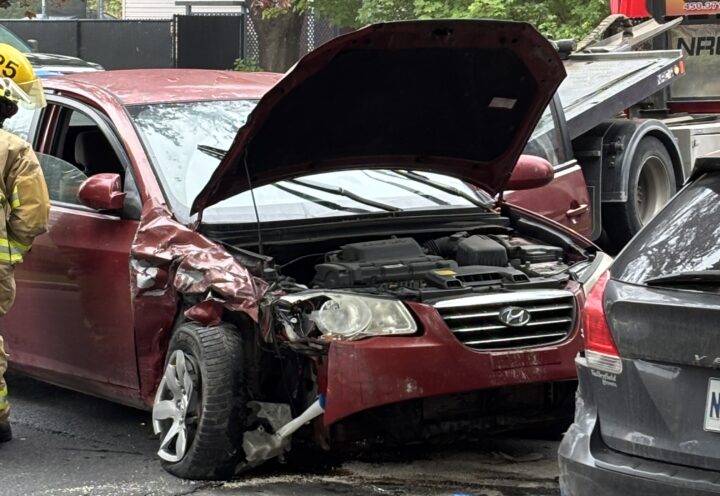 Un accident fait un blessé, rue des Érables