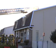 Intervention des pompiers sur la rue Bourdon