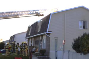 Intervention des pompiers sur la rue Bourdon