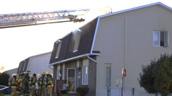 Intervention des pompiers sur la rue Bourdon