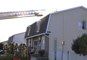 Intervention des pompiers sur la rue Bourdon