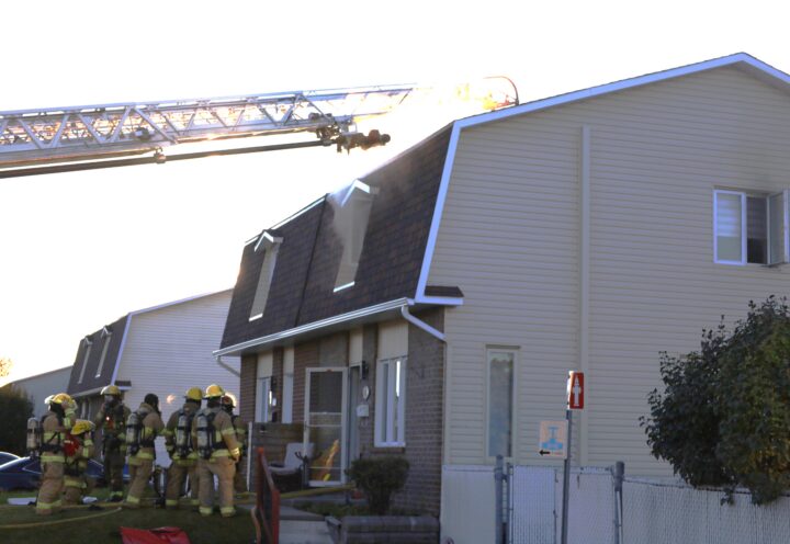 Intervention des pompiers sur la rue Bourdon