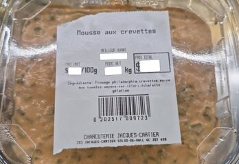 Rappel de mousse aux crevettes vendue à Valleyfield